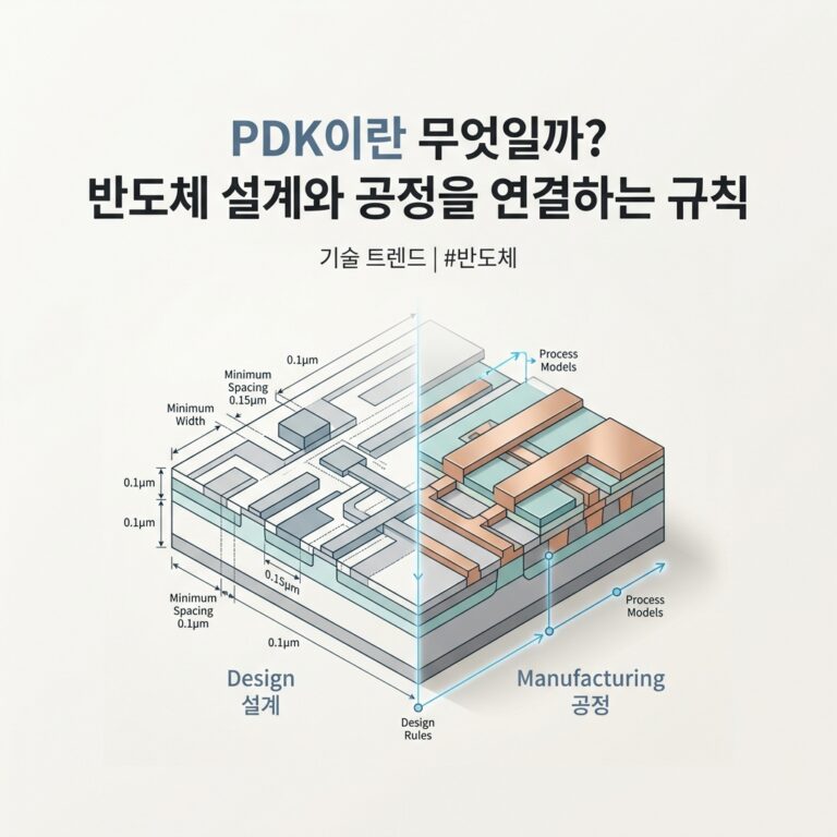 ai thumbnail minimal PDK란 무엇일까 반도체 설계와 공정을 연결하는 규칙 1787753140