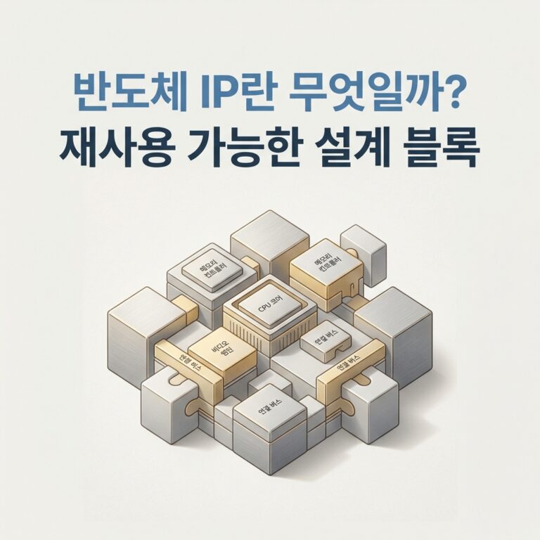 ai thumbnail minimal 반도체 IP란 무엇일까 재사용 가능한 설계 블록 1787752977