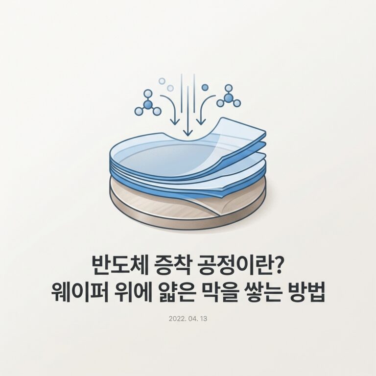 ai thumbnail minimal 반도체 증착 공정이란 웨이퍼 위에 얇은 막을 쌓는 방법 1787755795