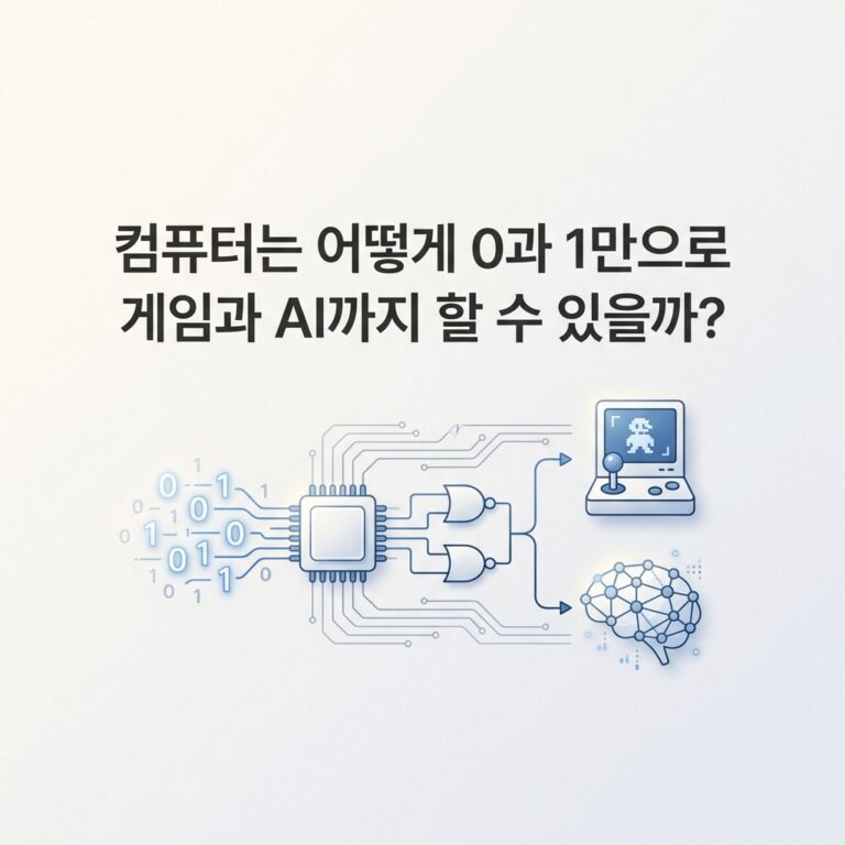ai thumbnail minimal 컴퓨터는 어떻게 0과 1만으로 게임과 AI까지 할 수 있을까 1787754965